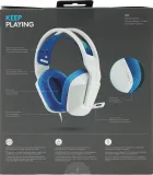 Наушники с микрофоном Logitech G335 белый/голубой 2м накладные оголовье (981-001018)