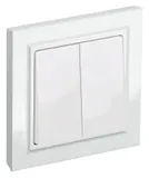 Выключатель IEK Brite ВСР10-2-0-БрБ скрыт. 2кл. IP20 белый (упак.:1шт) (BR-V20-0-10-K01-F)