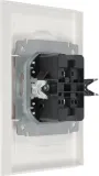 Розетка силов. IEK Brite РС12-2-БрБ BR-R20-10-K01-F 2розет. двойн. скрыт. IP20 белый (упак.:1шт)