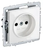 Розетка силов. IEK Brite РС10-1-0-БрБ BR-R10-10-K01 1 розетка одинар. скрыт. IP20 белый (упак.:1шт)