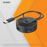 Разветвитель USB 3.0 A4Tech HUB-30 4порт. черный