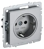 Розетка силов. IEK Brite РС11-1-0-БрА BR-R11-16-K47 одинар. скрыт. зазем. IP20 алюминий (упак.:1шт)