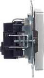 Розетка силов. IEK Brite РС11-1-0-БрА BR-R11-16-K47 одинар. скрыт. зазем. IP20 алюминий (упак.:1шт)