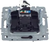 Розетка комп. IEK Brite РК10-БрЧ BR-K10-1-K02 одинар. скрыт. штор. IP20 черный (упак.:1шт)