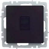 Розетка комп. IEK Brite РК10-БрЧ BR-K10-1-K02 одинар. скрыт. штор. IP20 черный (упак.:1шт)
