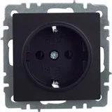 Розетка силов. IEK Brite РС11-1-0-БрЧ BR-R11-16-K02 одинар. скрыт. зазем. IP20 черный (упак.:1шт)