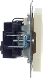Розетка силов. IEK Brite РС11-1-0-БрКр BR-R11-16-K10 одинар. скрыт. зазем. IP20 бежевый (упак.:1шт)