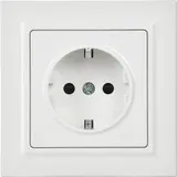 Розетка силов. IEK Brite РСР14-1-0-БрБ BR-R14-16-K01-F одинар. скрыт. зазем. штор. IP20 белый (упак.:1шт)