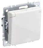 Розетка силов. IEK Brite РСбш10-3-44-БрБ BR-R16-16-44-K01 одинар. скрыт. зазем. штор. крыш. IP44 белый (упак.:1шт)