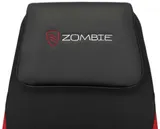 Кресло игровое Zombie ONE черный/красный сиденье черный с подголов. крестов. металл