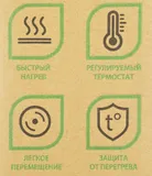 Конвектор Primera PHP-1000-MWB 1000Вт белый