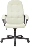 Кресло руководителя Бюрократ CH 002 слоновая кость OR-10 эко.кожа крестов. пластик