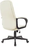 Кресло руководителя Бюрократ CH 002 слоновая кость OR-10 эко.кожа крестов. пластик