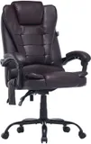 Кресло Cactus с вибромассажем CS-CHR-OC03M-BR темно-коричневый эко.кожа с подголов. крестов.