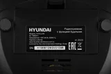 Радиобудильник Hyundai H-RCL200 черный LED подсв:зеленая часы:цифровые AM/FM