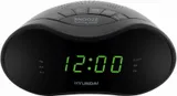 Радиобудильник Hyundai H-RCL200 черный LED подсв:зеленая часы:цифровые AM/FM