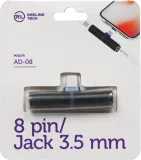Переходник аудио Red Line lightning/Jack 3.5 (m) черный (УТ000016491)