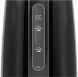 Чайник электрический Bosch TWK3P423 1.7л. 2400Вт черный (корпус: нержавеющая сталь)