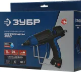 Клеевой пистолет Зубр 06852-11 150Вт 20гр/мин стерж.:11.2мм