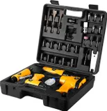 Набор пневмоинструментов Deko Premium компл.:34 предмета 113л/мин желтый/черный (кейс в комплекте)