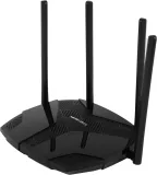 MERCUSYS AX3000 Двухдиапазонный Wi-Fi 6 роутер, до 574 Мбит/с на 2,4 ГГц + до 2402 Мбит/с на 5 ГГц,  4 фиксированные внешние антенны, 3 гигабитных порта LAN, 1 гигабитный порт WAN