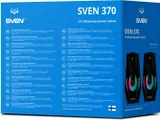 Колонки Sven 370 2.0 черный 6Вт
