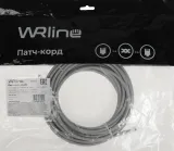Патч-корд WRline WR-PC-RJ45-UTP-5E-10-GY UTP RJ-45 вил.-вилка RJ-45 кат.5E 10м серый LSZH (уп.:1шт)