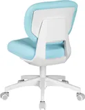 Кресло детское Cactus CS-CHR-3594BL голубой крестов. пластик белый