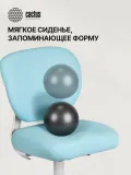 Кресло детское Cactus CS-CHR-3594BL голубой крестов. пластик белый