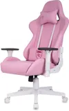 Кресло игровое Zombie Neo розовый эко.кожа крестов. пластик пластик белый