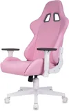 Кресло игровое Zombie Neo розовый эко.кожа крестов. пластик пластик белый