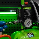 Компрессор поршневой Сибртех МБ 750/10 безмасляный 150л/мин 10л 750Вт зеленый