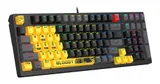 Клавиатура A4Tech Bloody S98 механическая желтый/серый USB for gamer LED (SPORTS LIME)