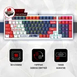 Клавиатура A4Tech Bloody S98 механическая синий/белый USB for gamer LED (SPORTS NAVY)