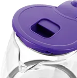 Чайник электрический Kitfort КТ-6167 1.8л. 2200Вт белый/фиолетовый корпус: стекло/пластик