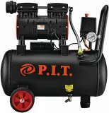 Компрессор поршневой P.I.T. PAC24-C1 безмасляный 110л/мин 24л 600Вт черный/красный