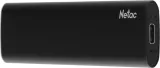 SSD накопитель Netac Z SLIM Black 1TB USB 3.2 Gen 2 Type-C External SSD, R/W up to 550MB/480MB/s,with USB-C to USB-A cable and USB-A to USB-C adapter 3Y wty