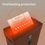 Шредер Deli ET015 черный с автоподачей (секр.P-4) фрагменты 5лист. 10лтр. пл.карты