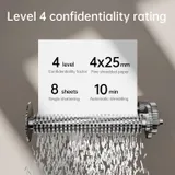 Шредер Deli ET023 черный с автоподачей (секр.P-4) фрагменты 8лист. 15лтр.