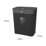 Шредер Deli ET023 черный с автоподачей (секр.P-4) фрагменты 8лист. 15лтр.