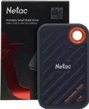 SSD накопитель Netac ZX20 1TB USB 3.2 Gen 2x2 Type-C External SSD, R/W up to 2000MB/1800MB/s, with USB C to A cable and 20Gbps USB C to C cable 5Y wty