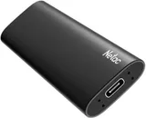 SSD накопитель Netac Z SLIM Black 128GB USB 3.2 Gen 2 Type-C External SSD, R/W up to 510MB/440MB/s,with USB-C to USB-A cable and USB-A to USB-C adapter 3Y wty