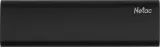 SSD накопитель Netac Z SLIM Black 128GB USB 3.2 Gen 2 Type-C External SSD, R/W up to 510MB/440MB/s,with USB-C to USB-A cable and USB-A to USB-C adapter 3Y wty