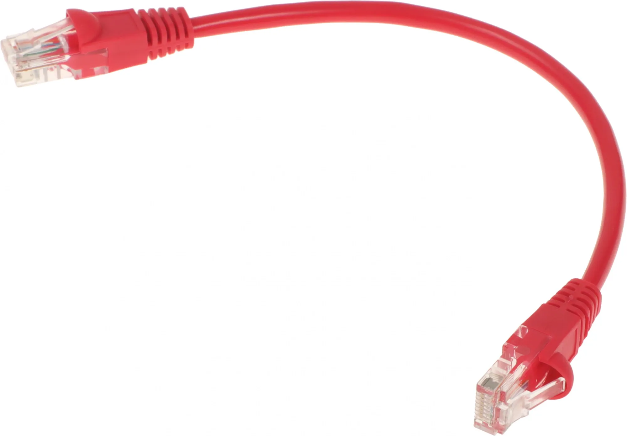 Патч-корд Buro UTP 4 пары cat5E CCA molded 0.25м красный RJ-45 (m)-RJ-45 (m)
