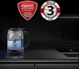 Чайник электрический Polaris PWK 1712CGLD WIFI IQ Home 1.5л. 2150Вт черный корпус: стекло/пластик (PWK 1712CGLD)