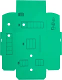 Короб архивный Silwerhof микрогофрокартон корешок 150мм зеленый (упак.:3шт)
