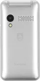 Мобильный телефон Philips E2601 Xenium серебристый раскладной 2Sim 2.4" 240x320 Nucleus 0.3Mpix GSM900/1800 FM microSD max32Gb