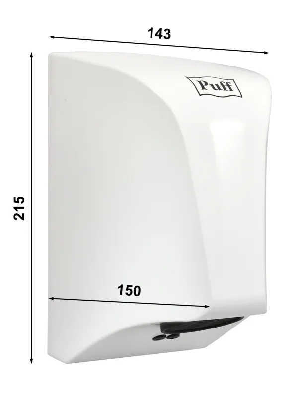 Сушилка для рук Puff 8809 850Вт белый