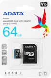 Флеш карта microSDXC 64GB A-Data AUSDX64GUICL10A1-RA1 Premier Pro + adapter