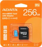 Флеш карта microSDXC 256GB A-Data AUSDX256GUICL10A1-RA1 Premier Pro + adapter